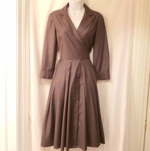 Jones New York Wrap Fit and Flair Dress 4